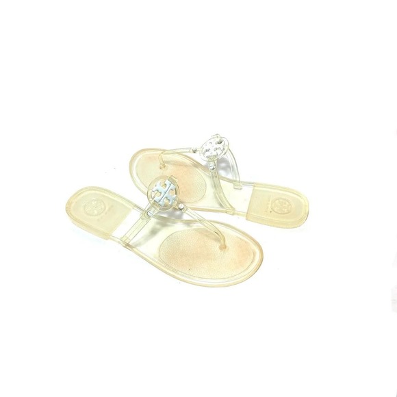 Tory Burch Mini Miller Jelly Sandals Citrus Yellow Women's 7 Rare Retired‎ Color - Picture 1 of 3